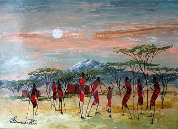 アフリカ人 Painting - シウンドゥ アフリカからのイニシエーション